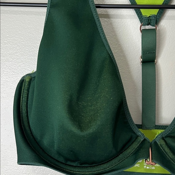 Aerie Green Women's Intimate Bra Front Clasp Size 34C - Picture 3 of 5